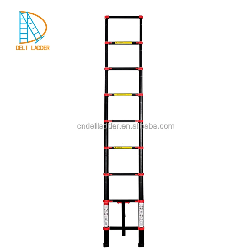 Aluminum Telescoping Ladder Collapsible Extension Ladder With Traceless Alu Tube Design Spring