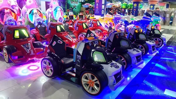 Eye-Catching 3D Video Racing Games Machine for Kids Police Car Ride Experience Shopping Malls Coin-Operated Kiddie Rides on sale