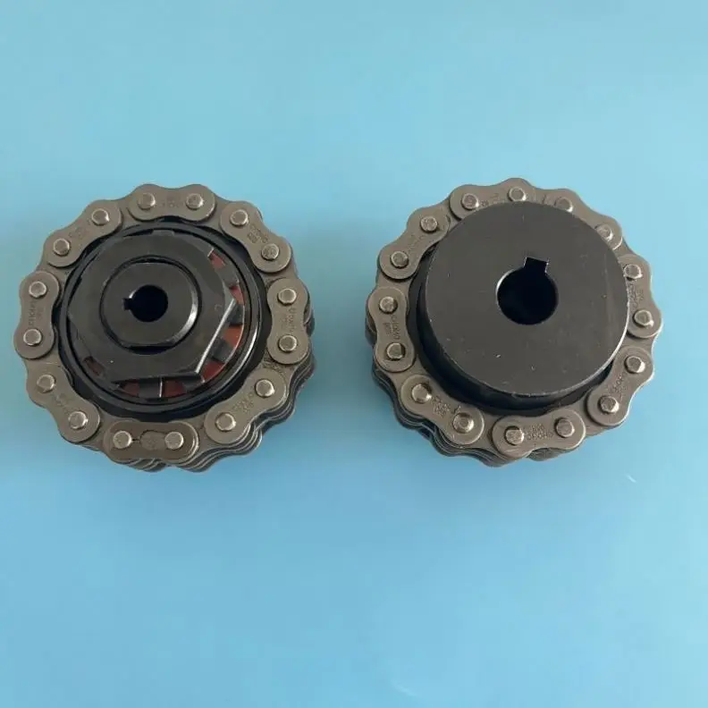 TEBAK Torque Limite Roller Shaft Torque Limiter Clutch Coupling Flexible Friction Safety Roller Chain Shaft TC Torque Limiter