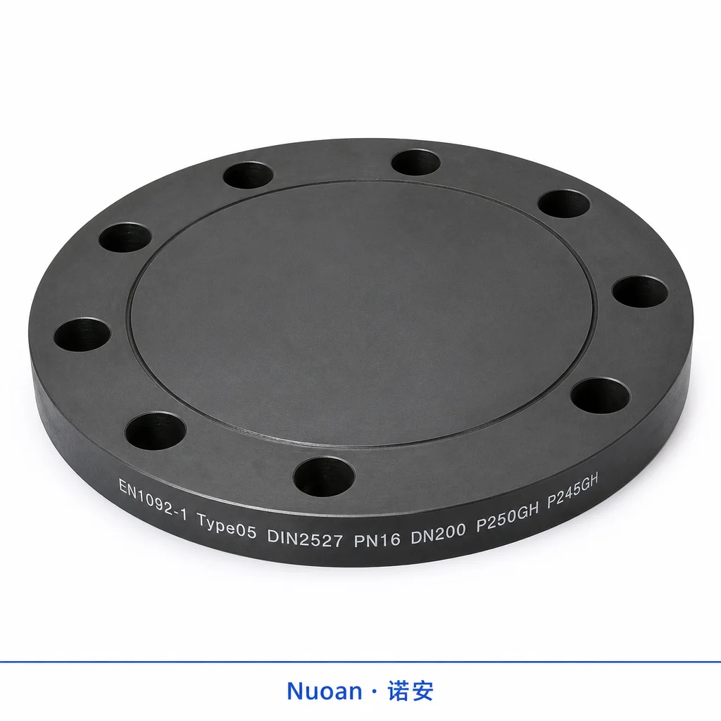 EN1092-1 盲板法兰 TYPE05 DIN2527 PN16 DN200 锻造碳钢 P250GH P245GH