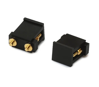 2.54mm 2pin male with cap pogopin single Row right angle dip pogo pin waterproof connector