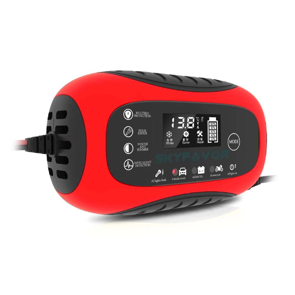 Professional Pulse Repair Car Battery Charger 12v 8a Fast Lead Acid Maintenancefree Dry Water