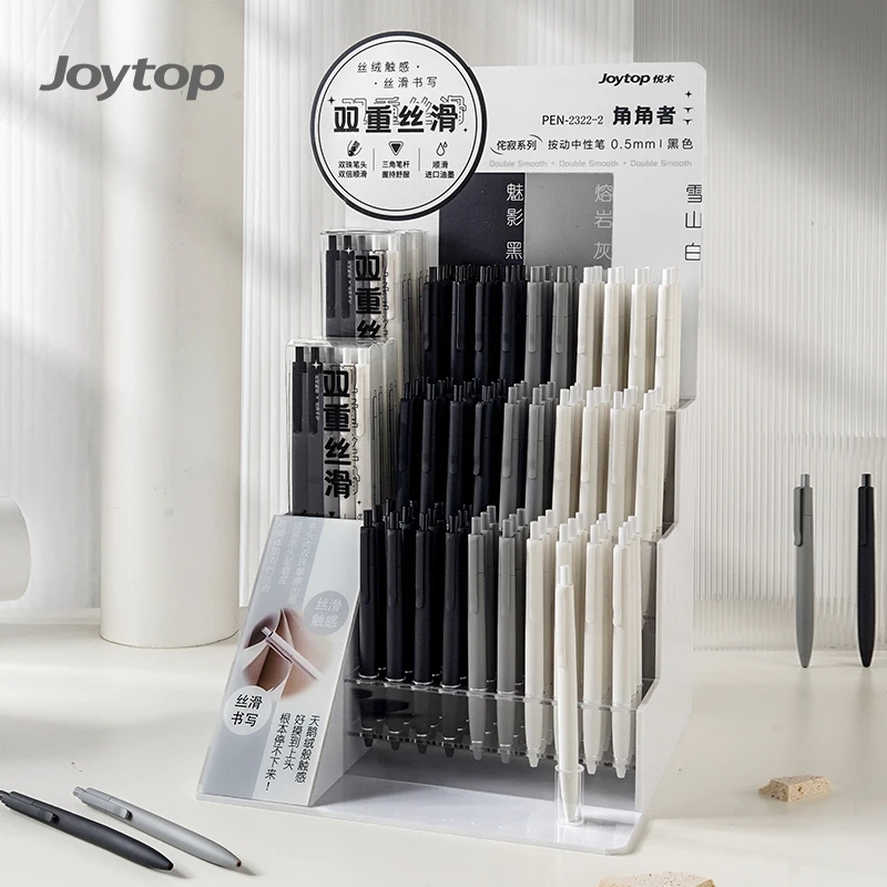 Joytop Assorted Press Gel Pens - 5 Pack for Office & School Use