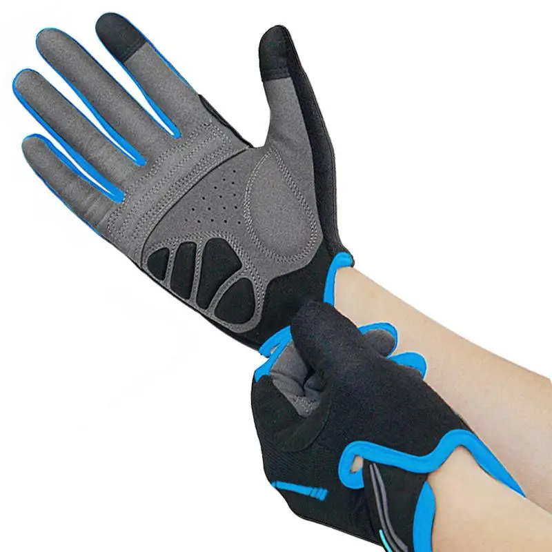 Men's and Women's Full-Finger Anti-Slip Shock-Absorbing Motorcycle Gloves Bicycle Riding Equipment