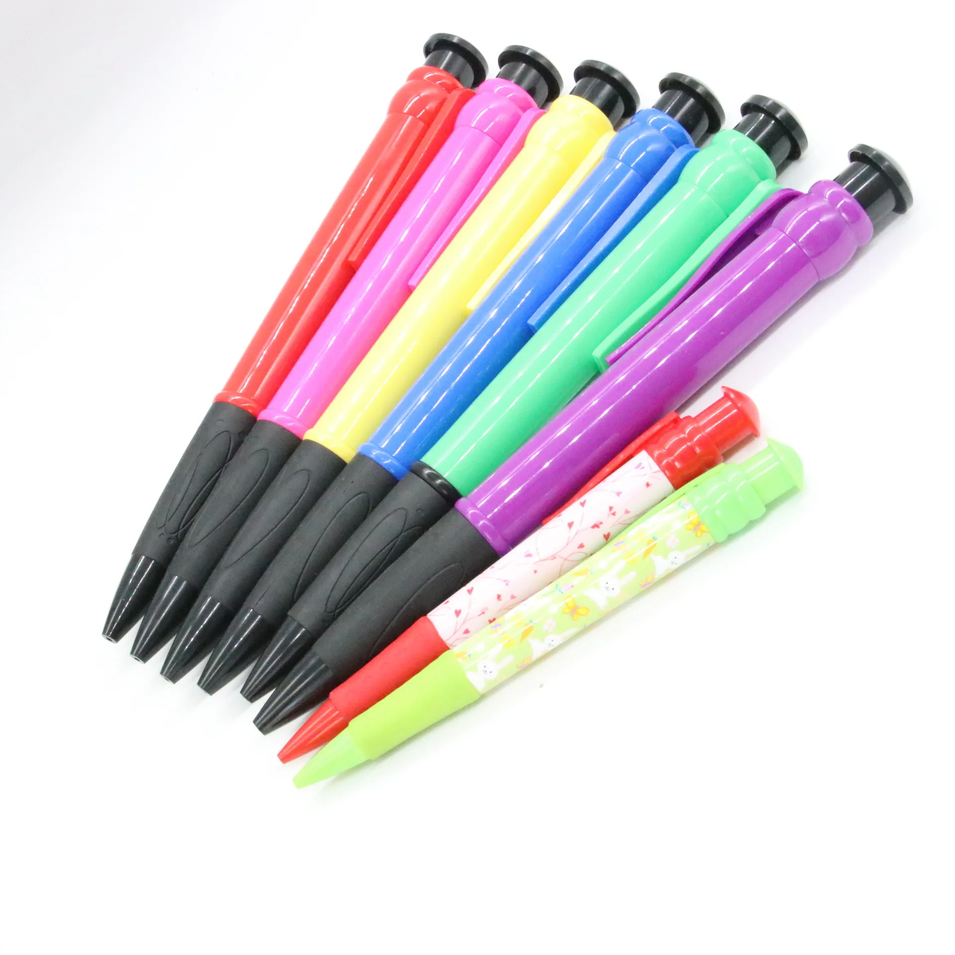 lyforx Grote Pennen 16 Stks Jumbo Pennen Voor Grote Handen Giant Pen Voor Magazijn Kantoor School Intrekbare Dikke Balpennen