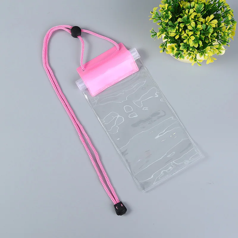 Custom Universal Transparent Clear Phone Accessories Cell Mobile Phone PVC Waterproof Bag Case Waterproof Phone Pouch