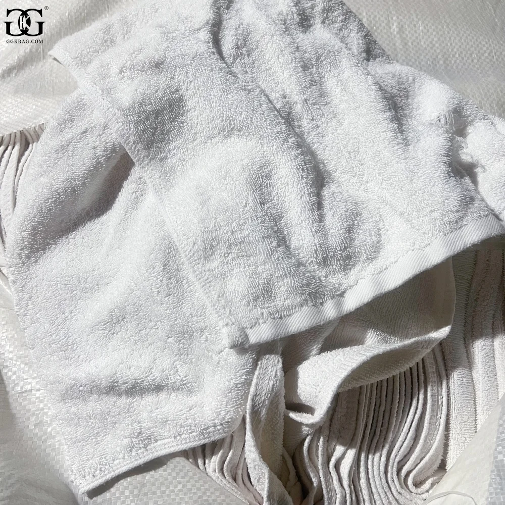 Factory Wholesale White 100% Cotton Industrial Cleaning Towels & Rags-High-grade Strong Absorption 10-100kg/bag From China