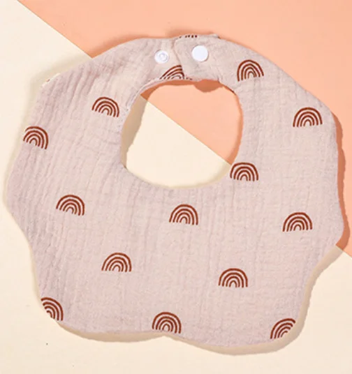 100%  organic cotton muslin baby bibs for newborn manufacture