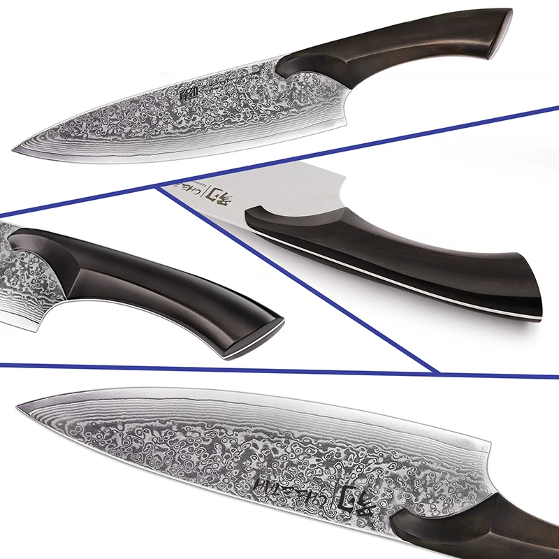 FINDKING Cheetah Series 8 Inch Damascus Steel Kitchen Knife