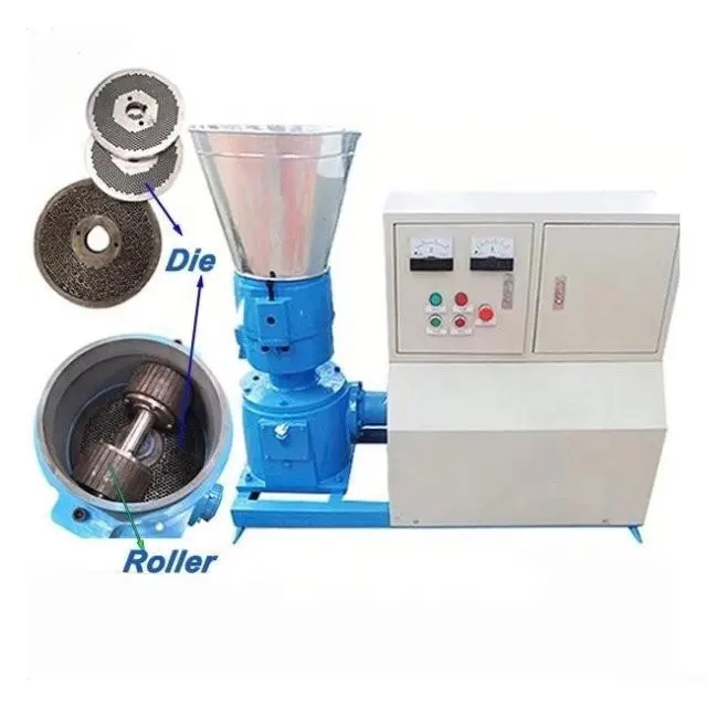 Small Animal Feed Fish Meal Pellet Machine Engine Motor Gear Core Components with Bearing Made China for Wood Powder Production