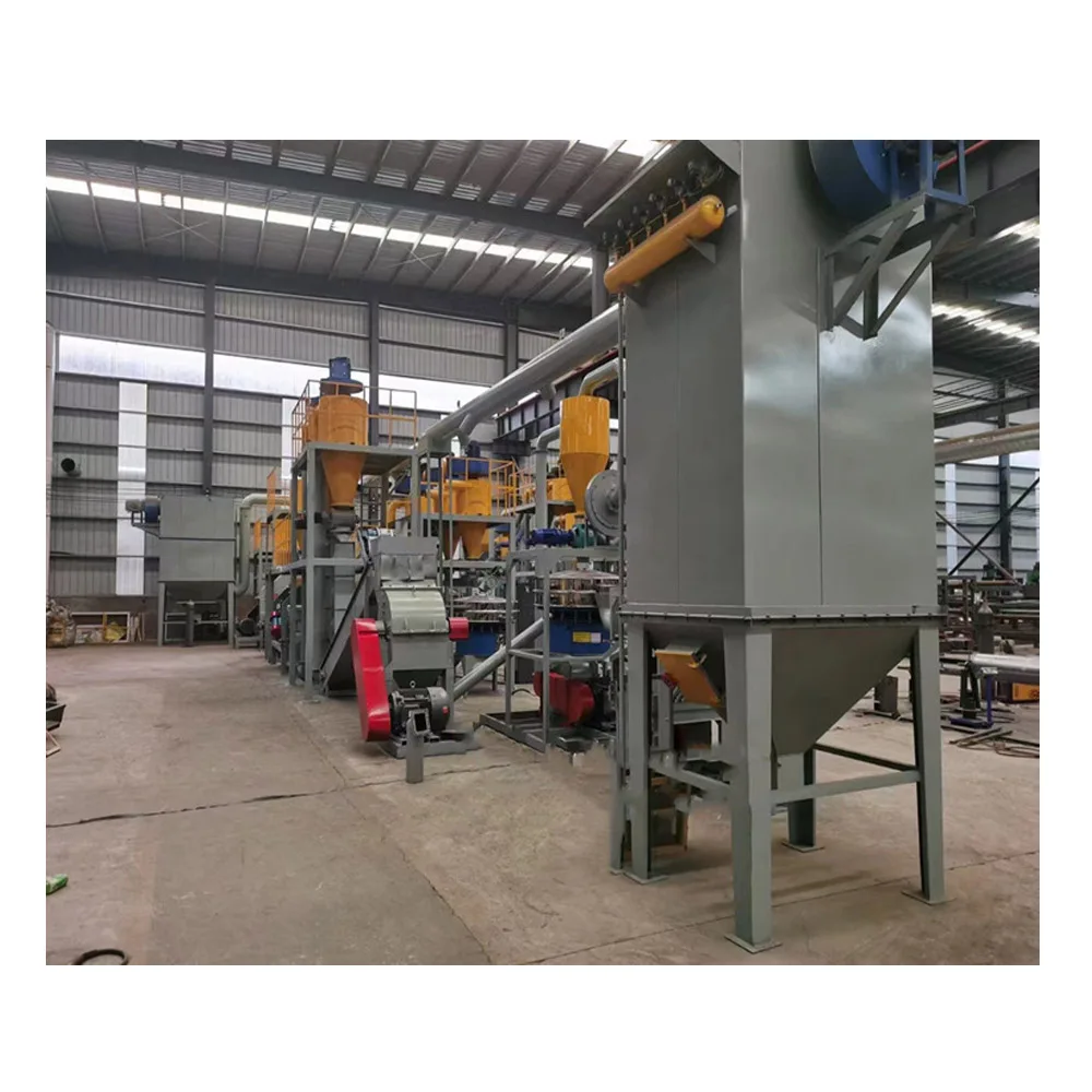 E Waste PCB Recycling Machine for Shredding Scrap PCB Boards 2 Times Crushing Recycle Plant