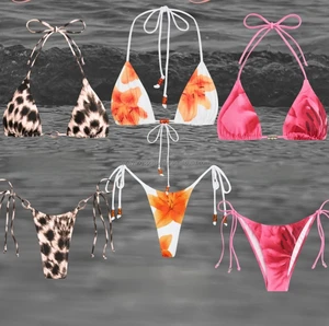 Nylon Fabric High Stretch  Womens Swimwear  2 Piece Bathing Suits New Fashion Swimwear