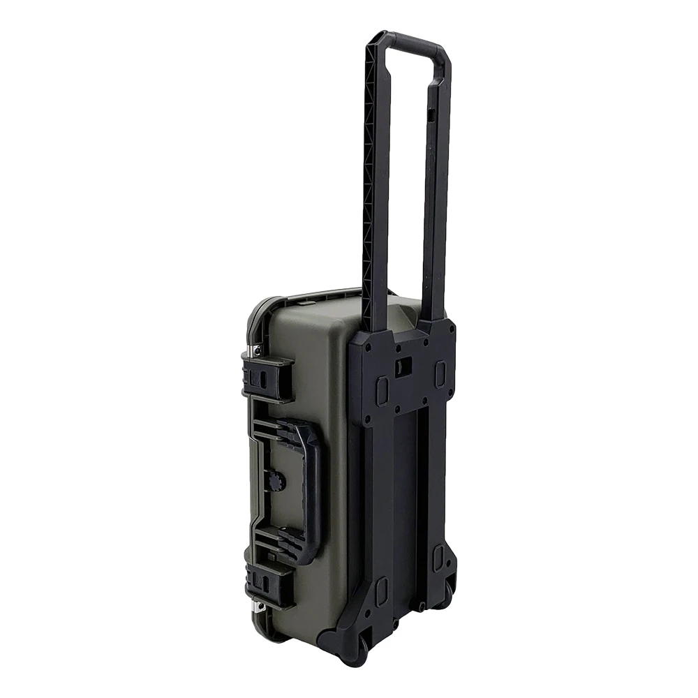 Waterproof Hard Plastic Carrying Case With Wheels Portable Plastic
