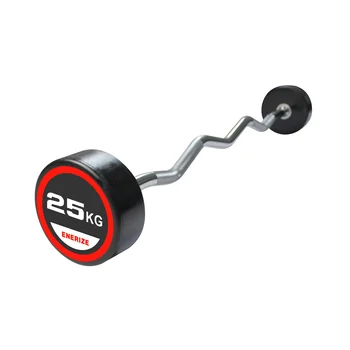 PU Straight Barbell Weight Lifting for Gym Training Barbell Curl Bar 10-50kg and TPU barbell