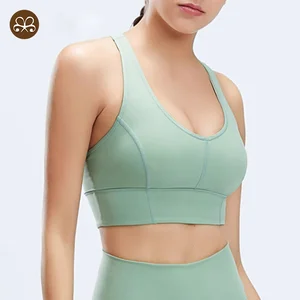 Fern Green Bra Top Perfect Fitting Women Removable Pads High Support Lift Custom Logo Bra for Women