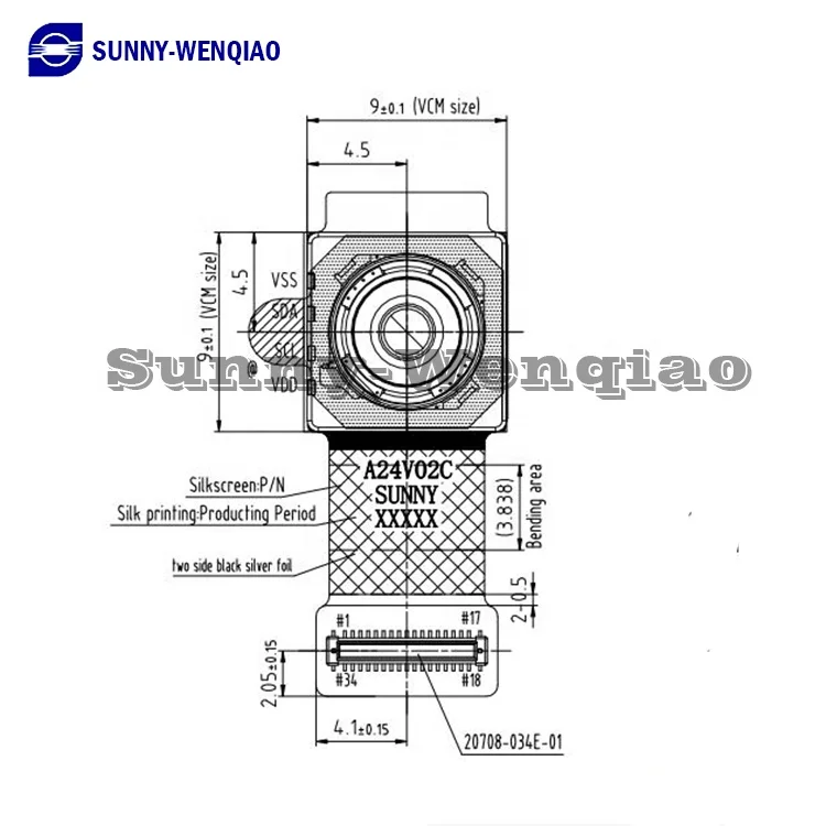  カメラアシスタンスシステムモジュール OEM 6842126-01 24MP HD高画質CMOS OVセンサー 1/2.83インチ PDAF高品質OEMカメラ