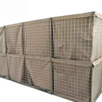 High Strength Heavy-duty Sand Wall Barrier Fence square Hole Defensive Barrier, Used for Outdoor protection