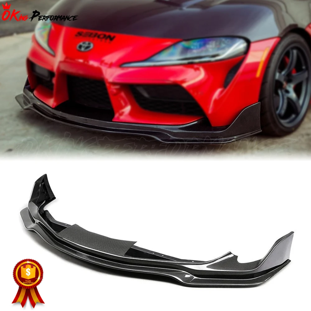 Mb Style Carbon Fiber Front Bumper Lip 20192021 For Toyota Supra A90
