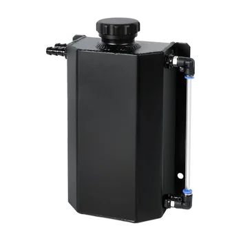 Car Modification Accessories 2L square Breathable Oil Pot Expansion Cooling Pot Overflow Pot Aluminum Alloy Universal