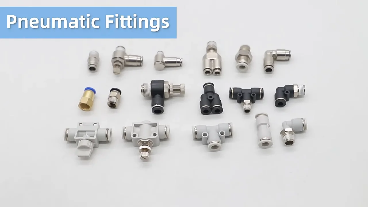 Puc Union Straight Push In Tube Quick Connect Pipe Plastic Pneumatic