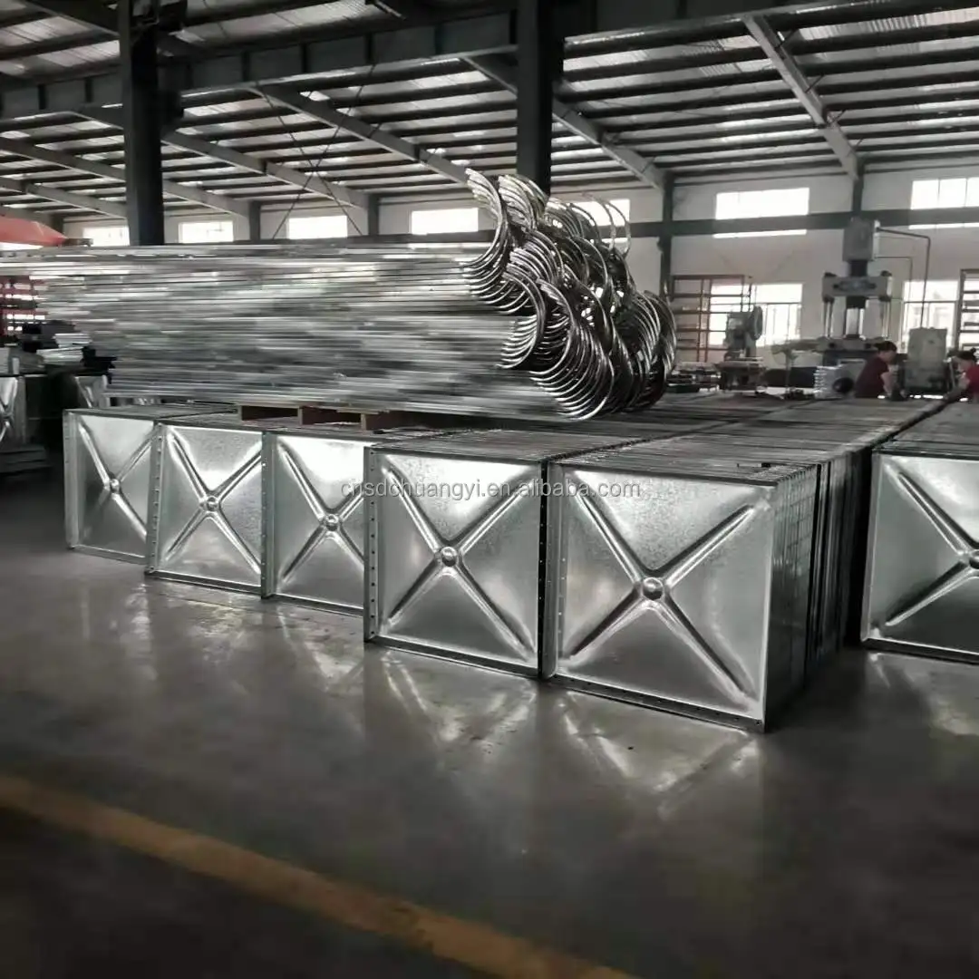 Широко используется 100000 галлонов горячего оцинкованного прессованного стального резервуара для питьевой воды с высокой прочностью и защитой от