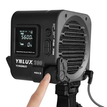 YONGNUO Video LED Light YNLUX100 100W 3200K-5600K Bowens Mount Handheld Outdoor LED Light With Handle Power Adapter detail image