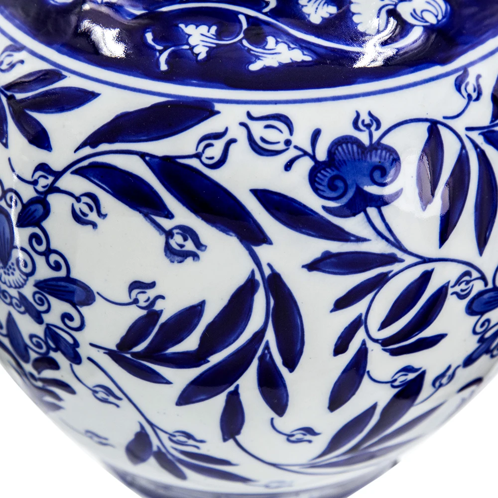 Premium Quality Blue And White Aline Vase For Home Decoration Classic