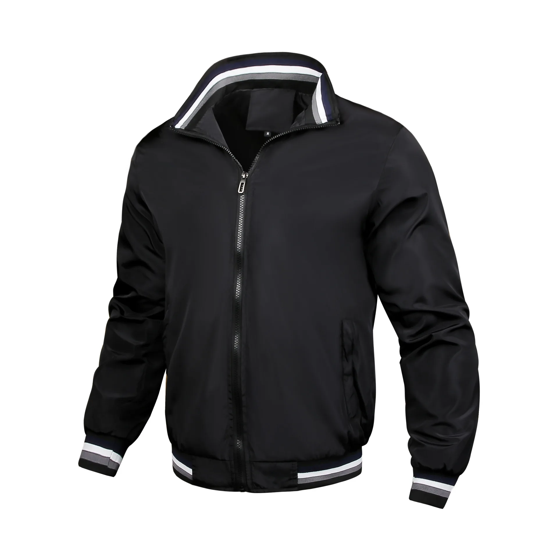 Custom polyester bomber lightweight waterproof sports jacket men casual coat_voghion.com