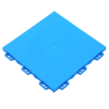 25x25x1.2cm Flat Surface PP Interlocking Tile for Indoor Futsal Court Roller Skating Court Hockey Court