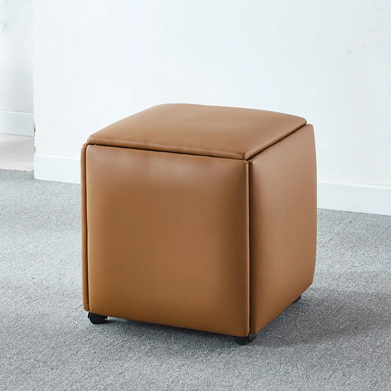 Alibaba Cave　オットマン Stackable Cube 5 Hidden Seats Ottoman - Versatile & Stylish