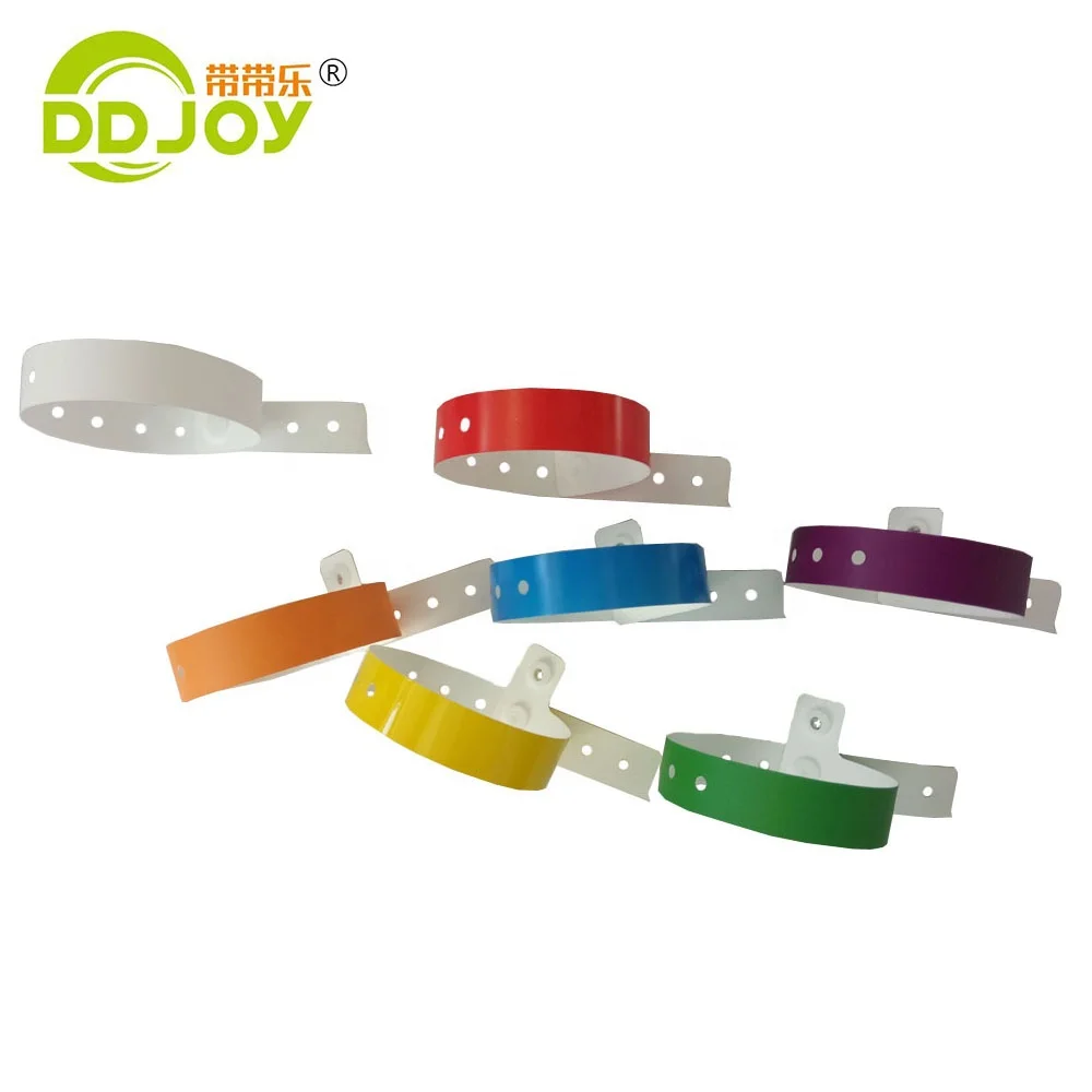 OEM ODM водонепроницаемый одноразовый полипропиленовый/виниловый композитный L-образный пластиковый браслет на запястье/браслет для мероприятий или вечеринок