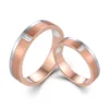 Or rose blanc 18 carats
