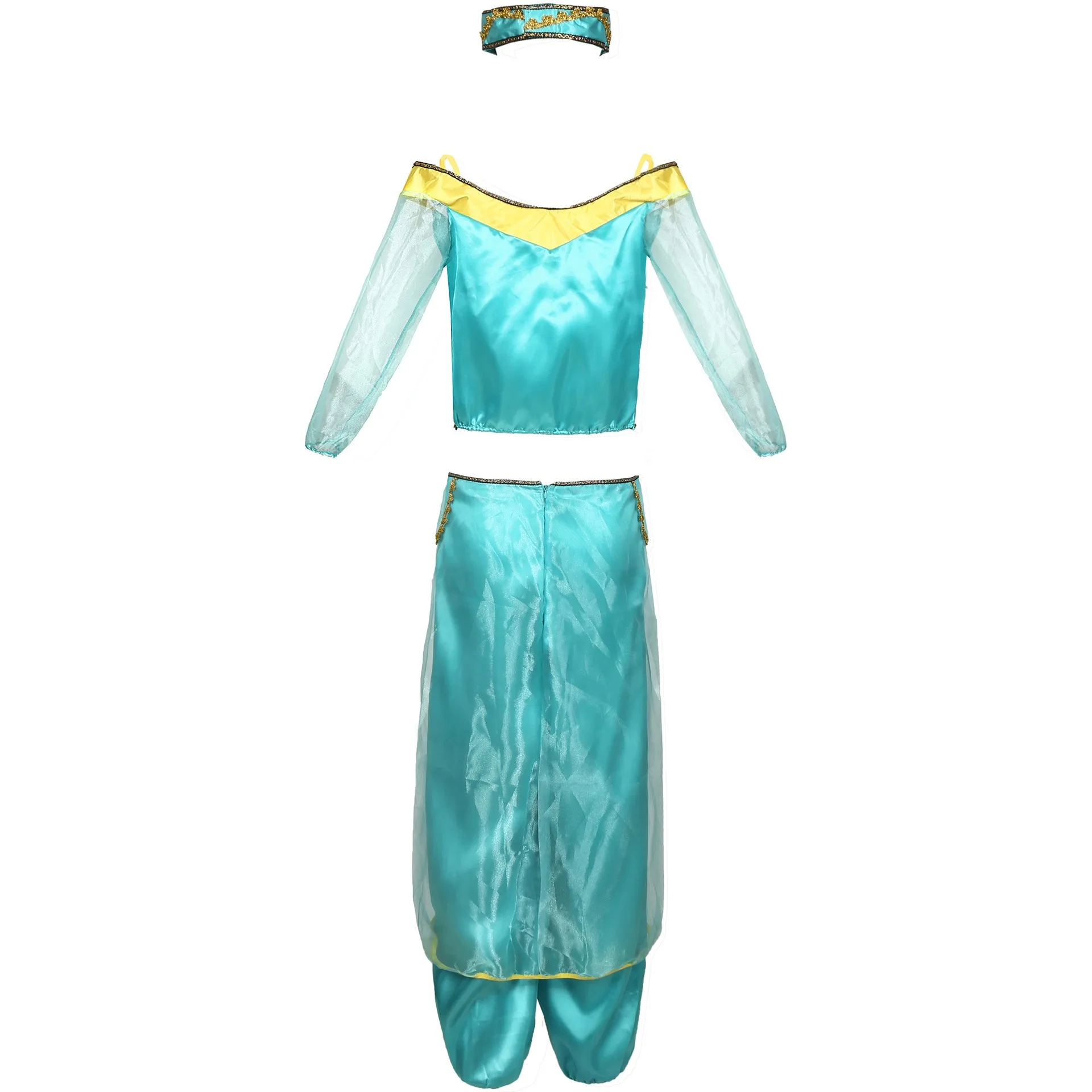 adulto aladdin principessa jasmine cosplay donne costume top