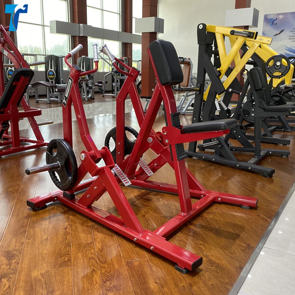 Strength Gym Machine Plate Loaded Seated Row/ Body Exercise Fitness  Equipment Iso Lateral Seated Rowing Machine