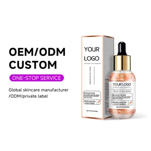 OEM ODM Skin Care Whitening Hydrating Anti-Aging Hyaluronic Acid Vitamin C E Facial Organic Liquid Skin Vitality Essence Serum