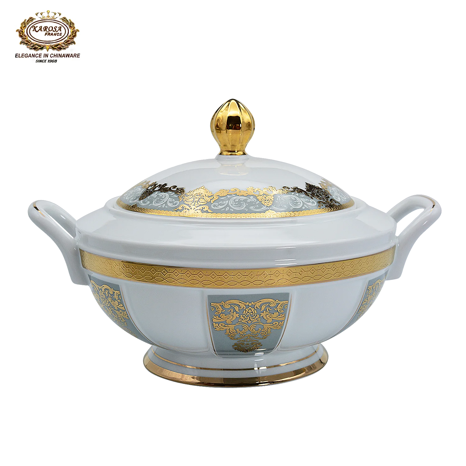 Embossed Gold Design Dinner Set Porcelain Luxury Bone China Royal ...