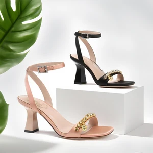 Women 8cm High Heel Diamond Crystal Party Bridal Sandals Woman Wedding Princess Shoes