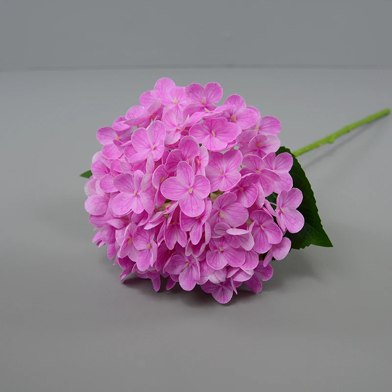 Hot Selling Artificial Hydrangea Long Stem Latex Hydrangea Real Touch