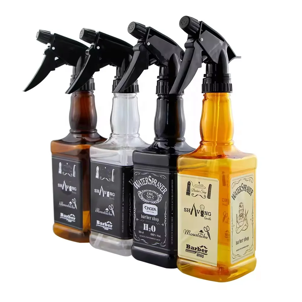 Flacon Pulvérisateur à Brume Continue 150 Ml - Pour Coiffure, Barbier Ou Plantes, Buse Réglable Et Rechargeable