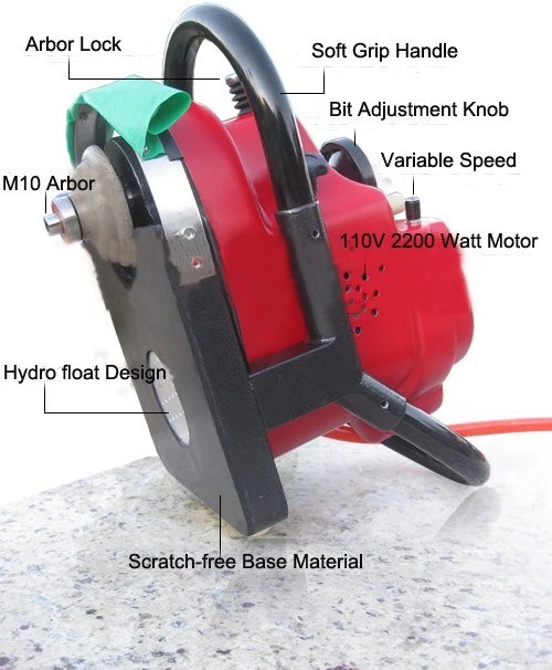 Raizi Portable Stone Edge Profiling Router Machine for Marble Granite Quartz with Router Bit for Granite Stone Machinery