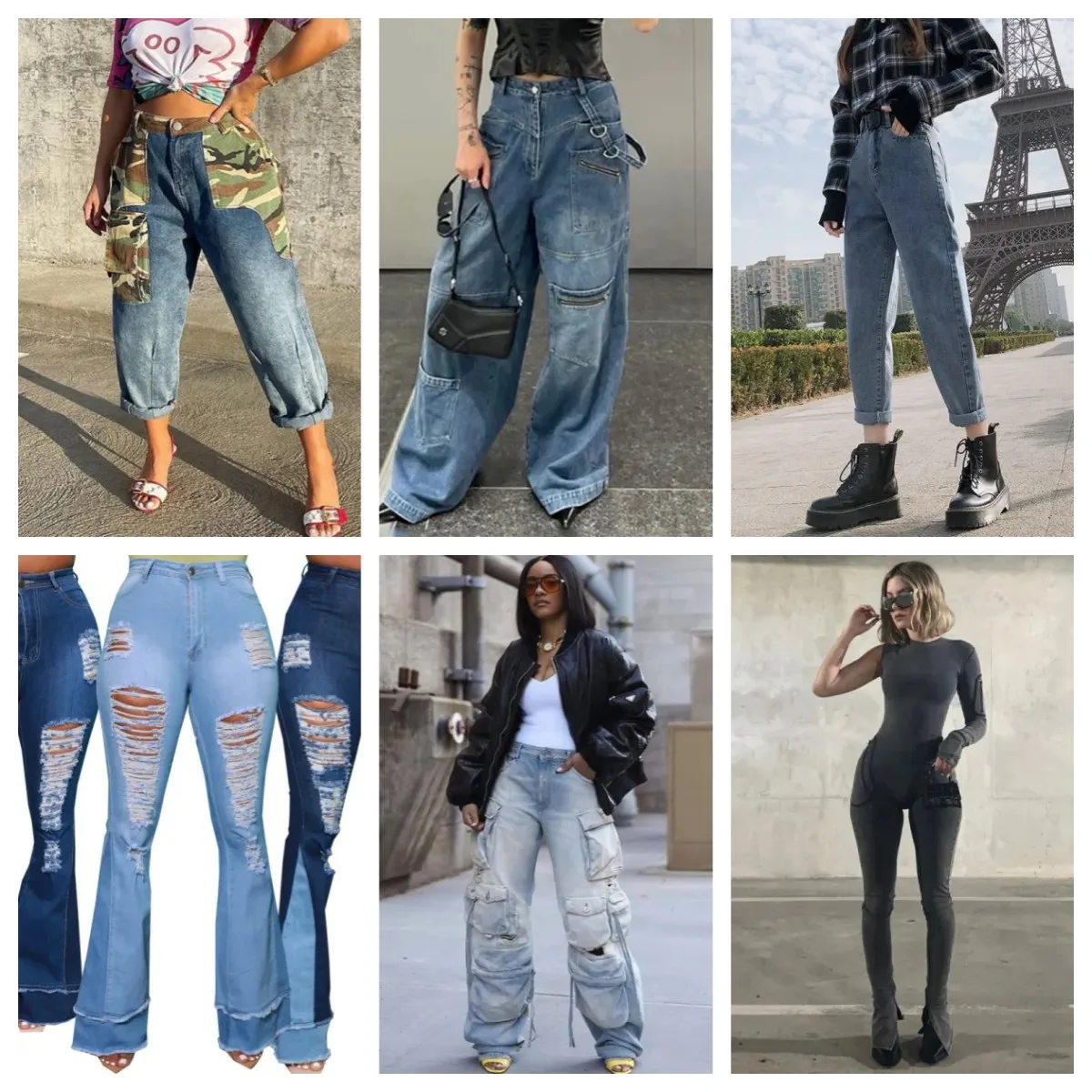 Cheap Wholesale Good Quality Skinny Ladies Denim Used Jeans Women Jeans  Stock Lots Overruns Branded Clothing