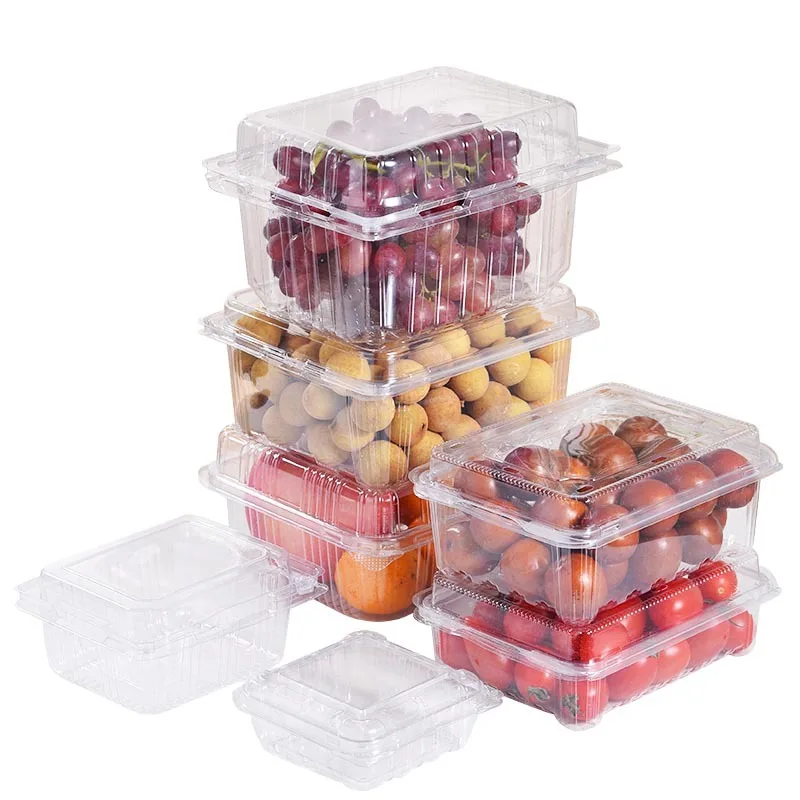 Disposable PET Plastic Food Container Fruit Vegetable Packaging Box ...