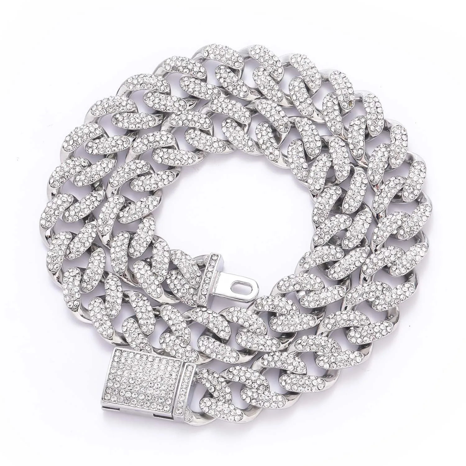 Hip Hop Cuban Chain 15mm Three Rows 