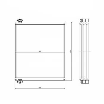 Replacement Hydraulic Oil Cooler 4654986 New Condition for HITACHI Excavator ZAX650LC-3 ZAX670LCH-3 Construction Machinery Parts