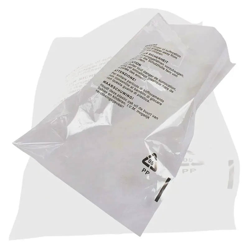 Lot De 100 Sachets Transparents Avec Avertissement Sécurité - 165x228 Mm - Conforme FBA