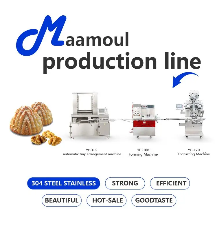 Automatic Kubba Mooncake Kibbeh Mochi Falafel making Machine Maamoul Production Line factory