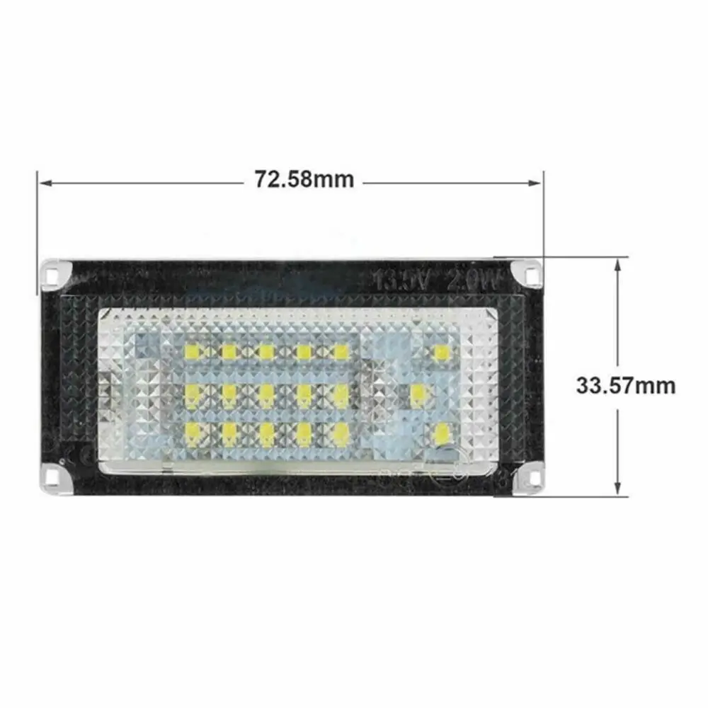 For Mini Cooper R50 R52 R53 01-06,2x Led License Number Plate Light ...