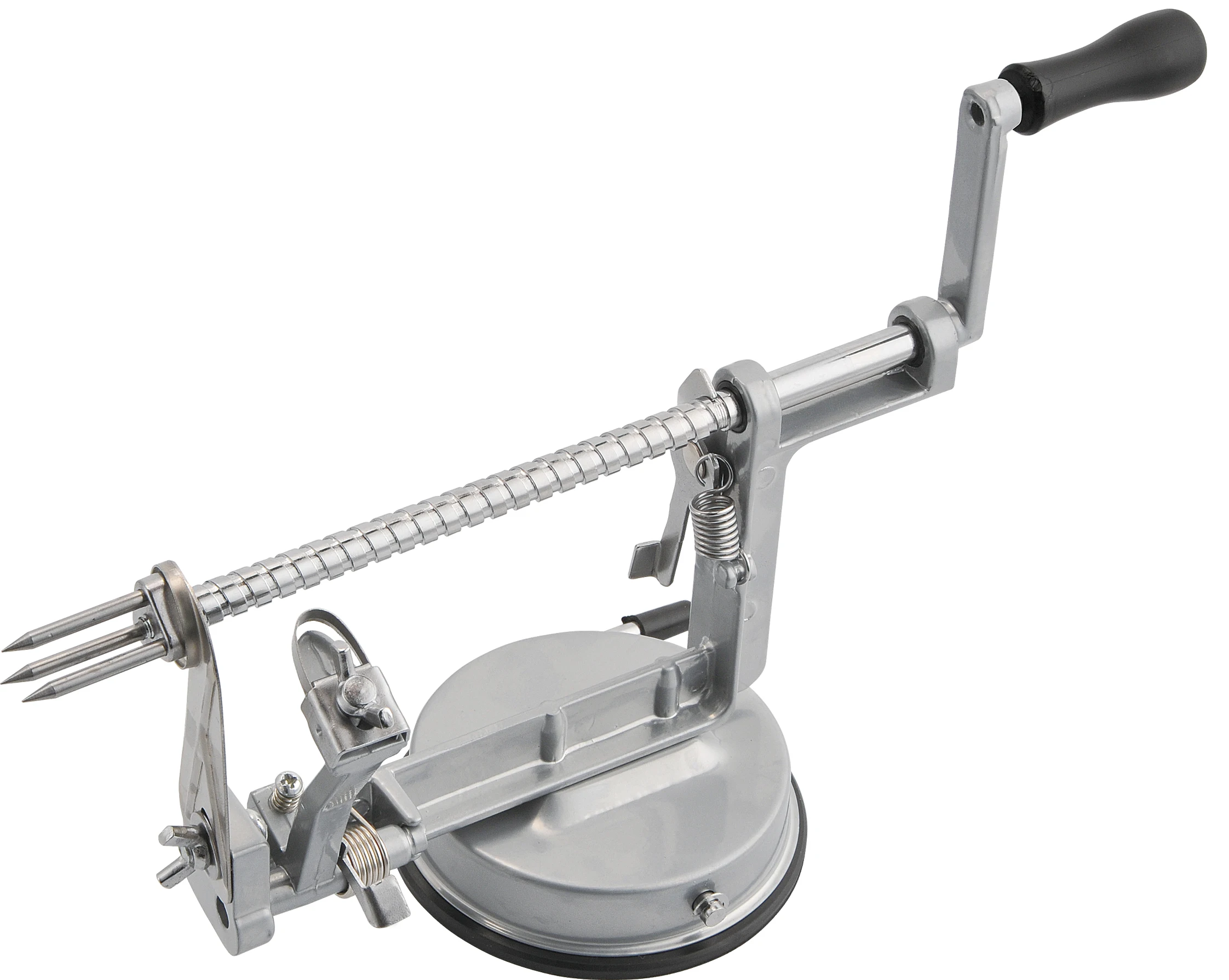 Superfast Multifunction Stainless Steel Manual Apple/ Potato Peeler Slicer & Corer with Spiral French Fry Cutter