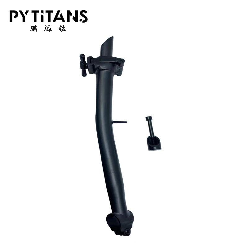 Newest Design Factory Outlet ultra Light Folding Bike Black Stems S/M/H/P Inward Fold Stem Gooseneck Bending Curved Stem