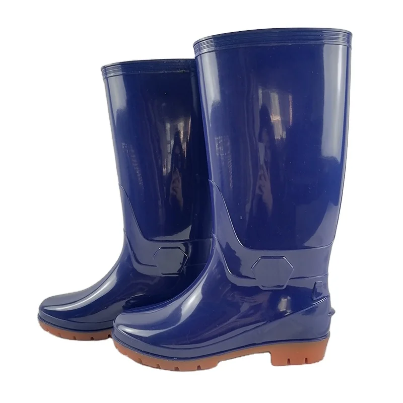 blue rain boots men